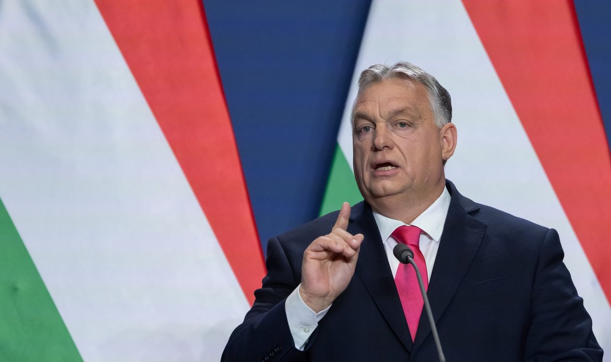 Ungari peaminister Viktor Orbán pressikonverentsil