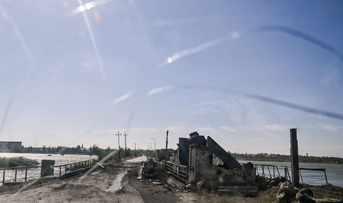 Дамба Кураховского водохранилища, фото сделано 16 сентября 2024 года.