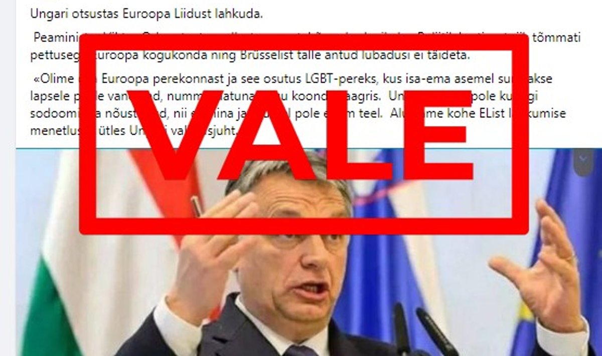 Valeväide Facebookis