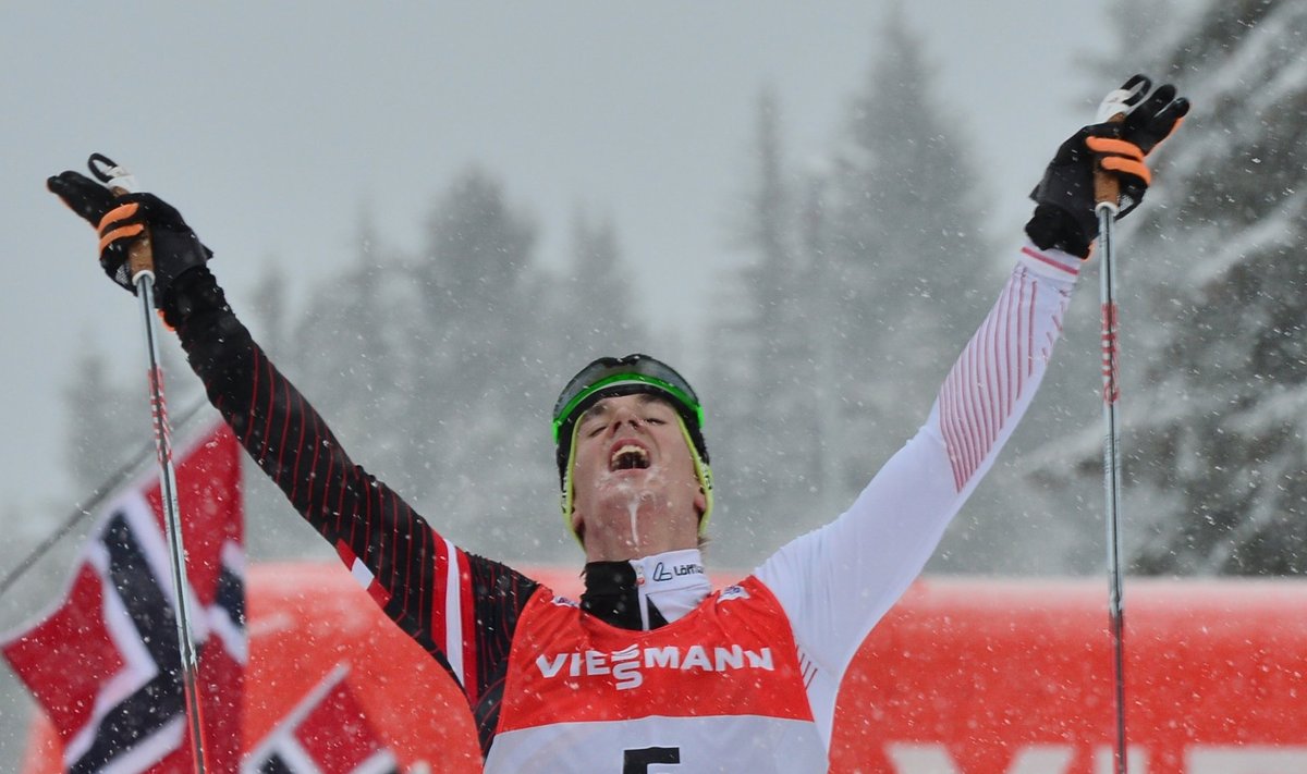 VEEL KANGELANE: Johann Dürr pärast edukat sõitu Tour de Skil 2014. aasta alguses.