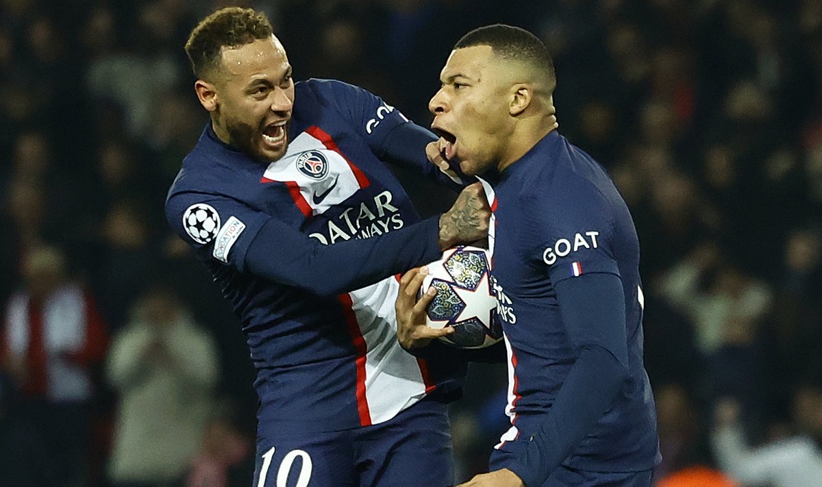 Neymar ja Kylian Mbappe PSG-d esindamas 