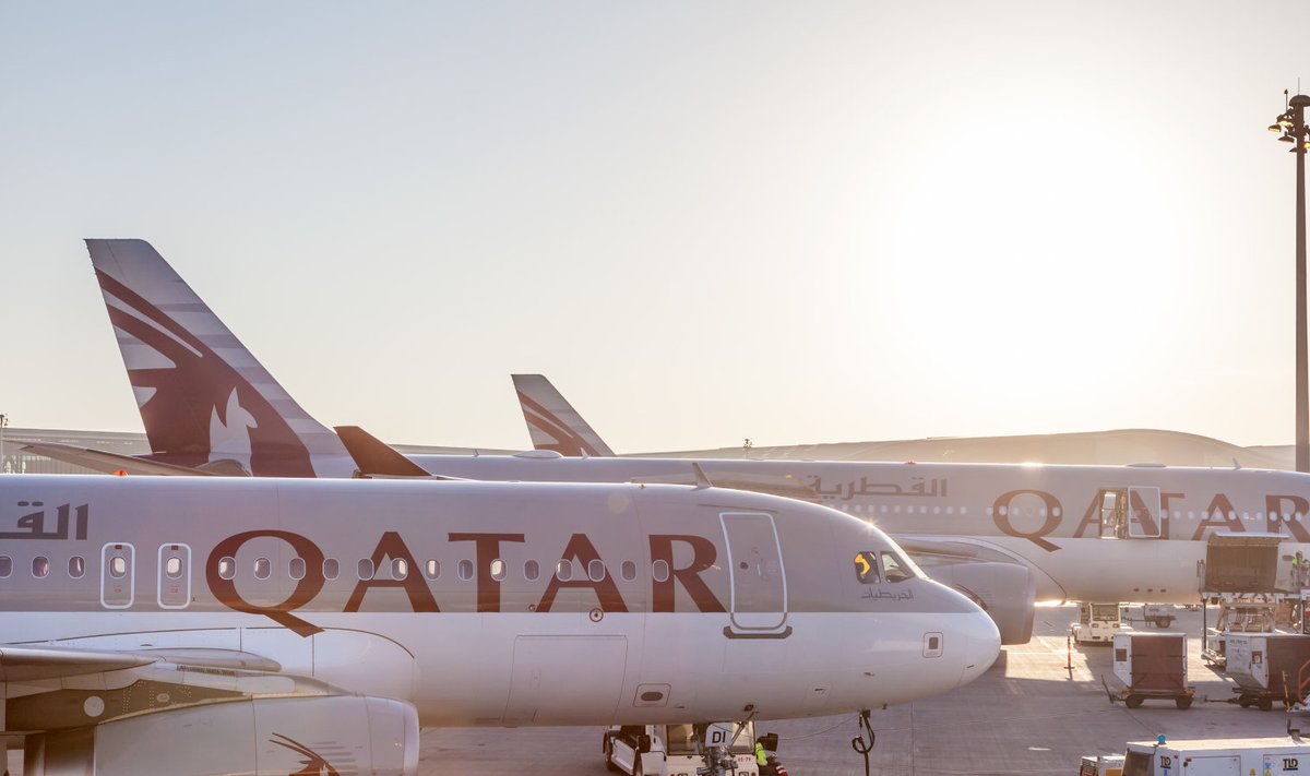 Qatar Airwaysi lennukid Doha lennujaamas