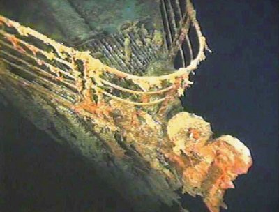 Titanicu vöör merepõhjas, pildistatud 2004. a (Foto: AP)