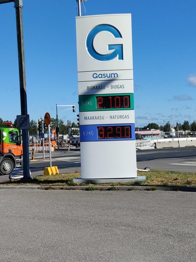 Заправка CNG в Финляндии