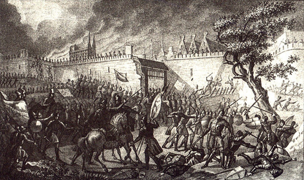 Narva piiramine 1558. aastal. Autor Boriss Tšorikov (1836)