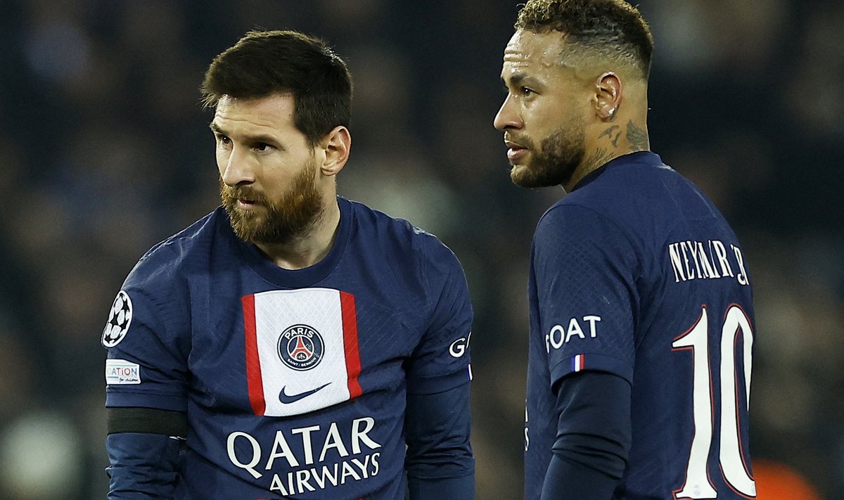 Messi ja Neymar PSG särkides