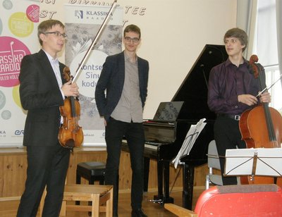 Klassikaraadio kontserdil astusid üles Robert Tranksmann, Rasmus Andreas Raide ja Marcel Johannes Kits.