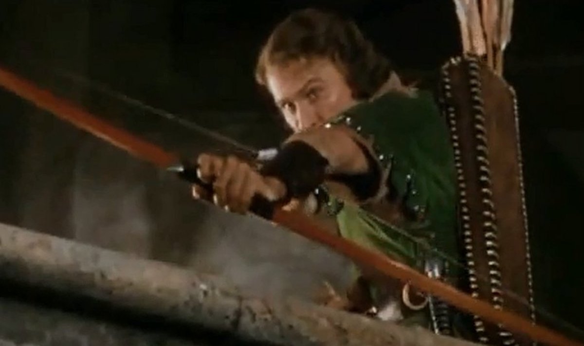 Errol Flynn filmilinal Robin Hoodina