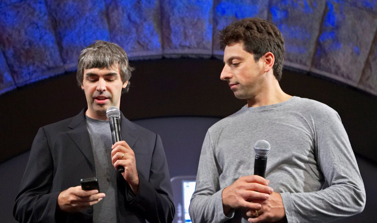 Larry Page (vasakul) ja Sergey Brin