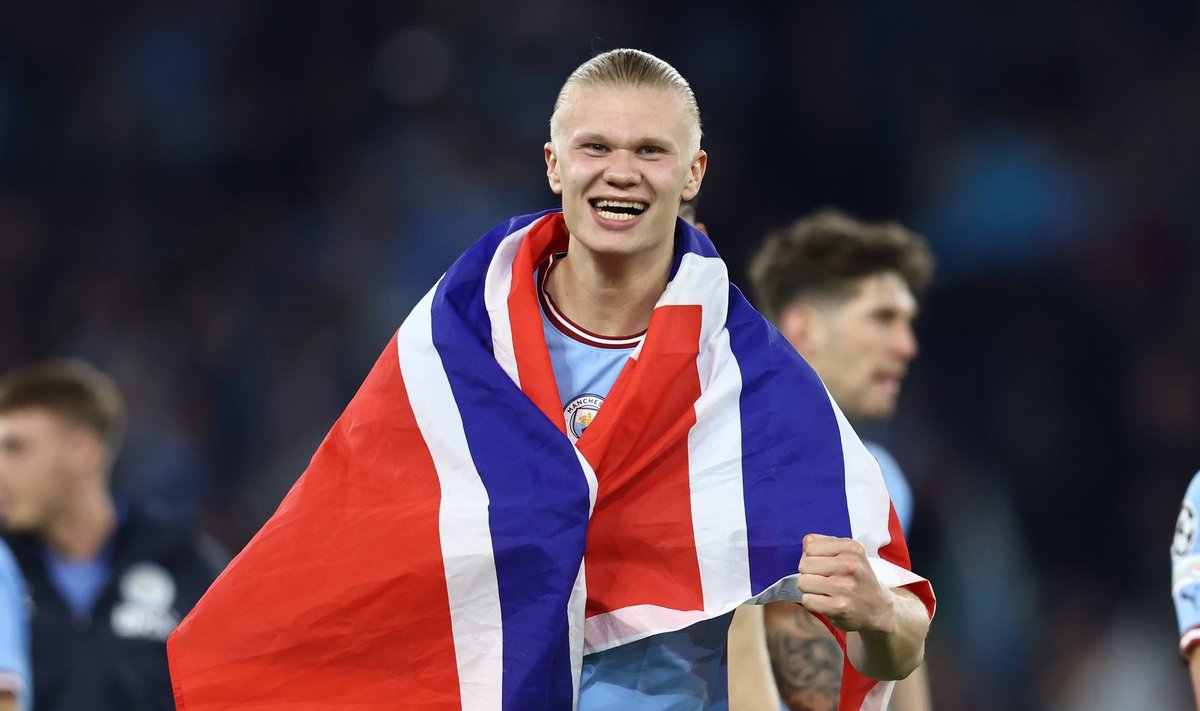 Inglismaa klubi Manchester City norralasest esiründaja Erling Braut Haaland. (Foto on illustratiivne)