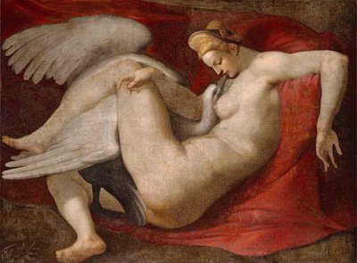 Replika Michelangelo 16. sajandi maalist Leda ja luik