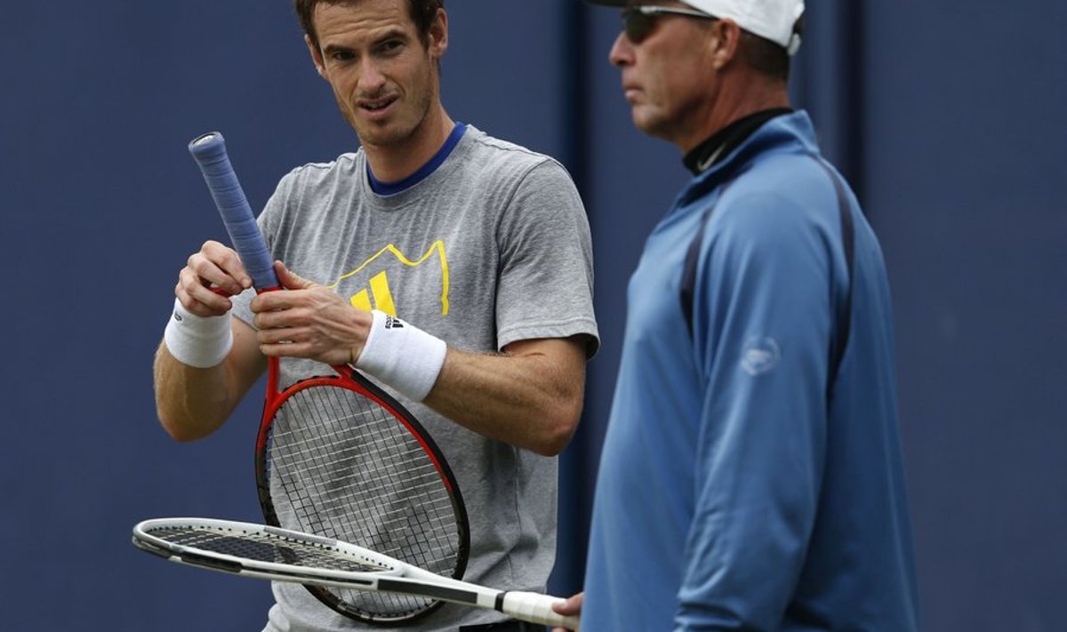 Andy Murray ja treener Ivan Lendl