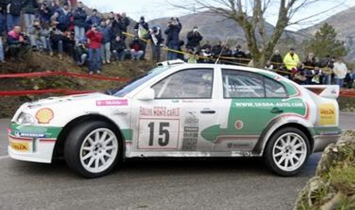 Toni Gardemeister Škoda Octavia WRC roolis Monte Carlo rallil