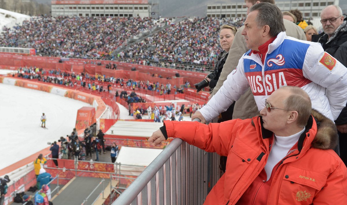 Vladimir Putin 2014. aasta Sotši taliolümpiamängudel.