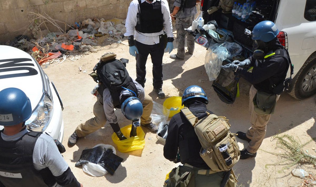 ÜRO inspektorid kogusid augustis Damaskuse eeslinnas tõendeid keemiarelvarünnaku kohta, mille toimumine on nüüd kinnitust leidnud. 
