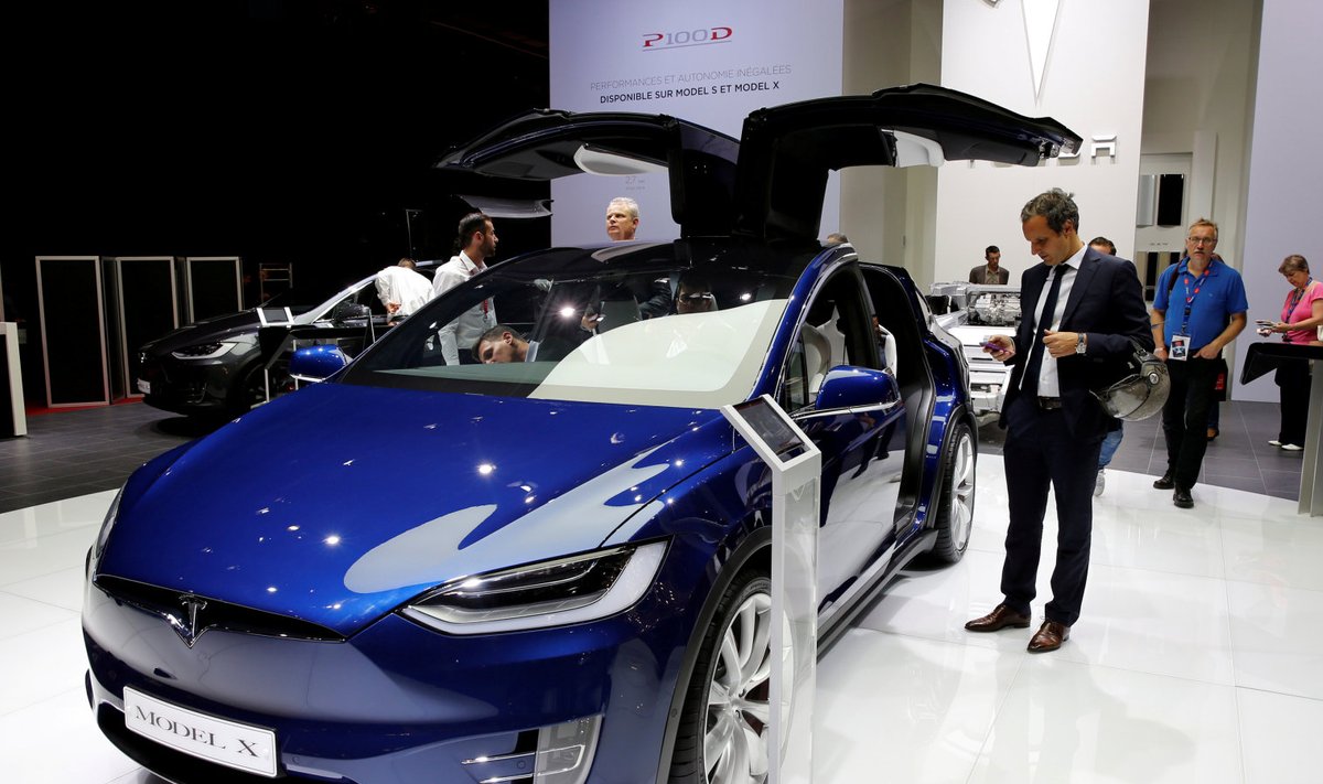 Tesla Model X Pariisi autonäitusel mõned nädalad tagasi.