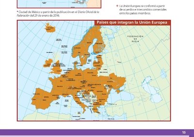 Фрагмент учебника Geografía Sexto grado