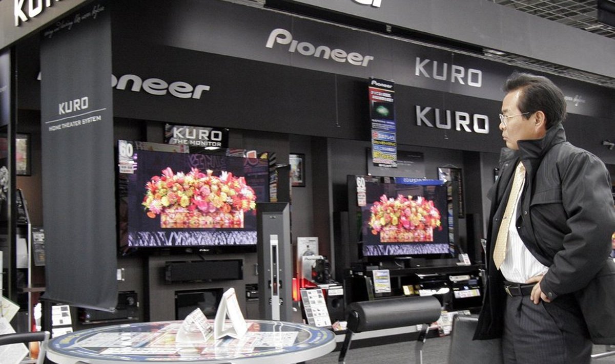 Pioneeri teleripood Tokyos 2009. aastal.