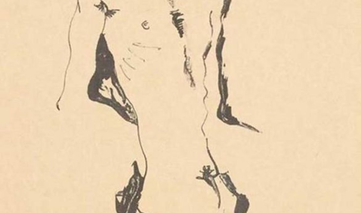 Egon Schiele “Akt”, 1912, (repro)