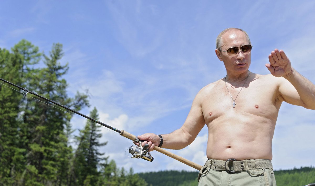 Venemaa president Siberis kalal