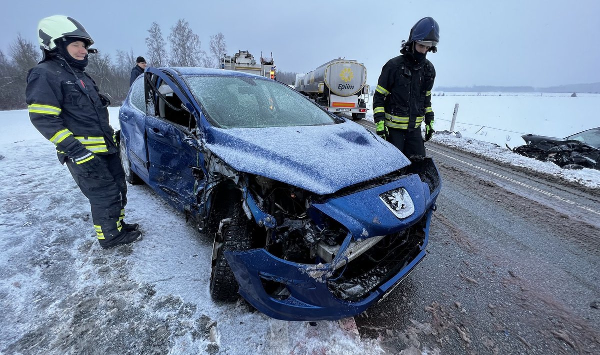 Eilne avarii Tallinna-Tartu maanteel.