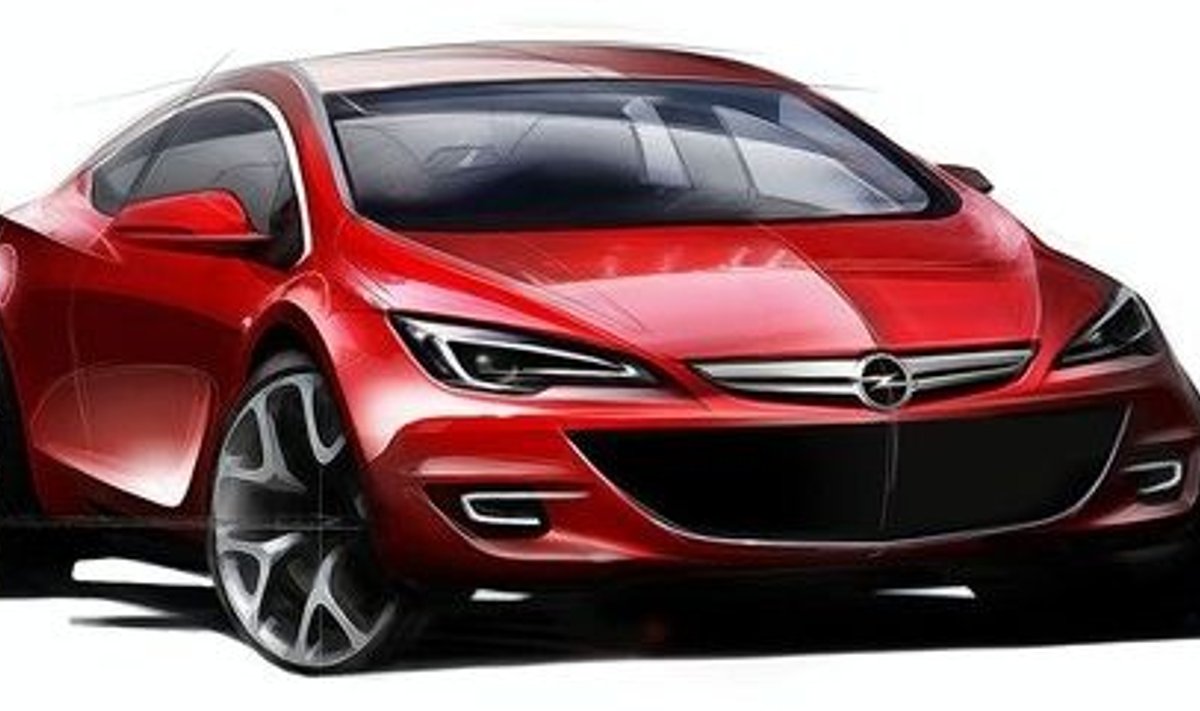 Opel Astra kuuma kolmeukselisena