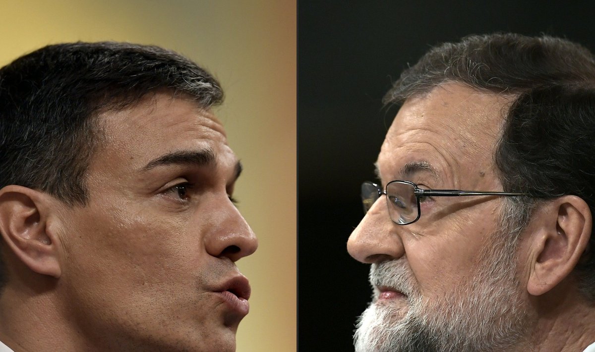 Pedro Sánchez ja Mariano Rajoy