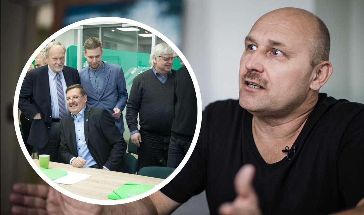 Марек Кулламяги говорит, что руководство Центристской партии путешествует по региону.