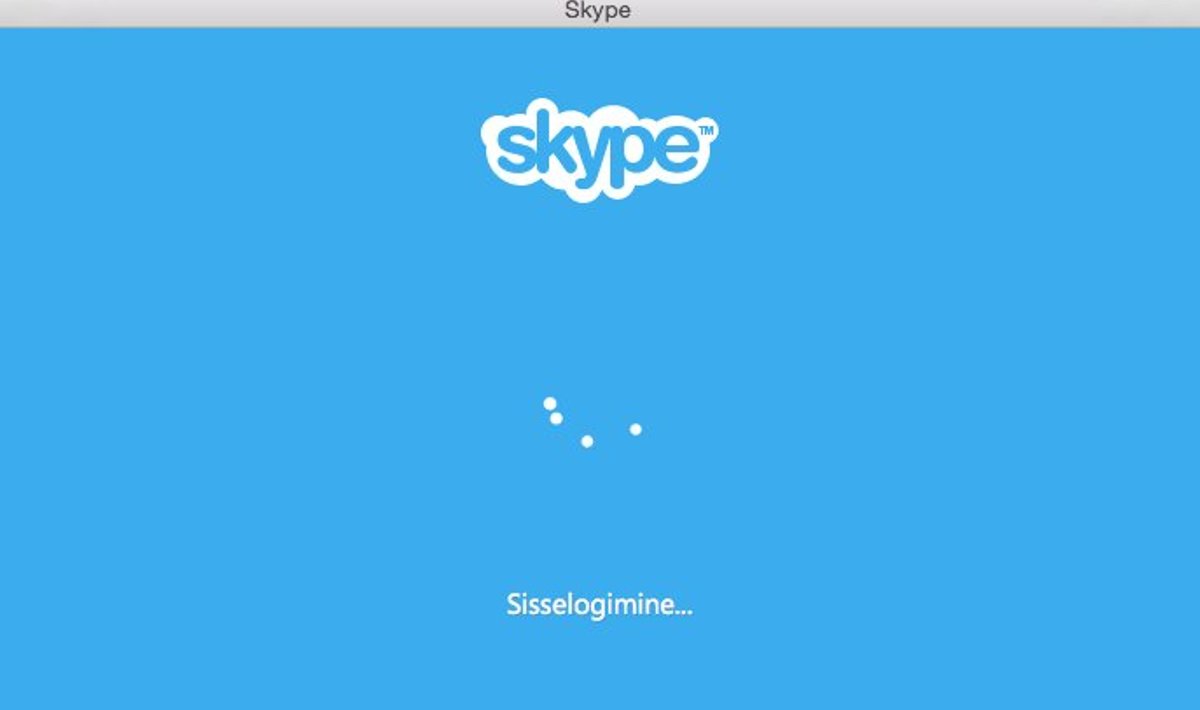 Skype jääbki sisse logima.