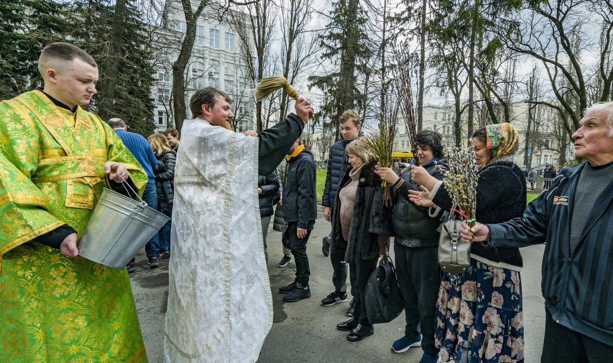 Pühapäeval tähistati Kiievis ka õigeusu palmipuudepüha