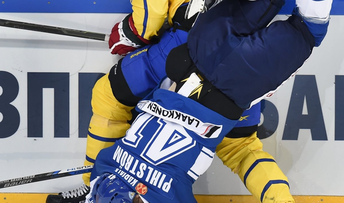 Soome jäähokikoondis mängiti Venemaa ja Rootsi poolt üle