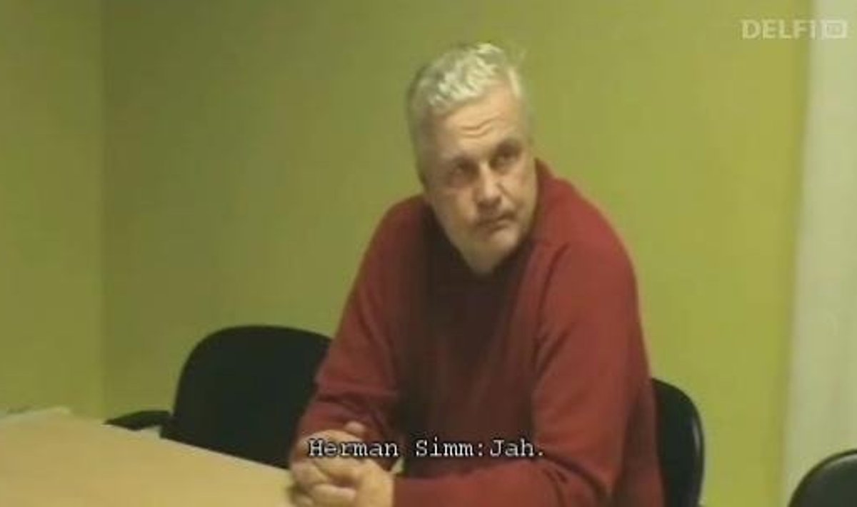 Herman Simm kaitsepolitsei videosalvestisel 
