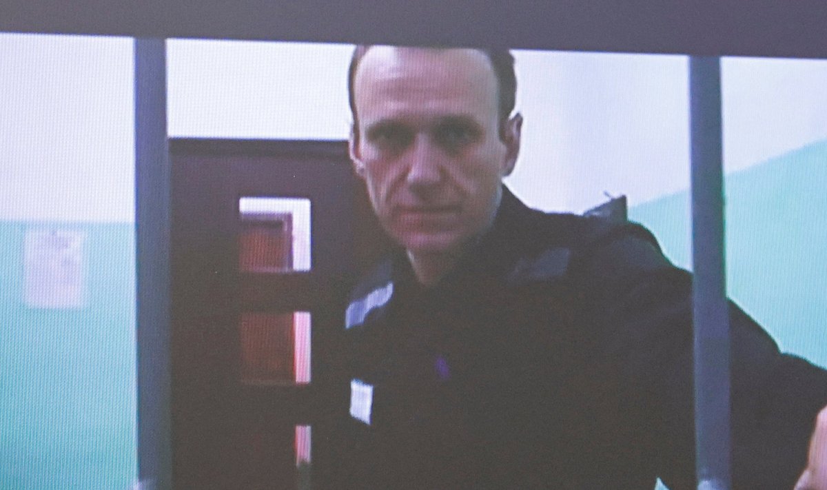 Алексей Навальный в ходе судебных слушаний (26.09.2023)