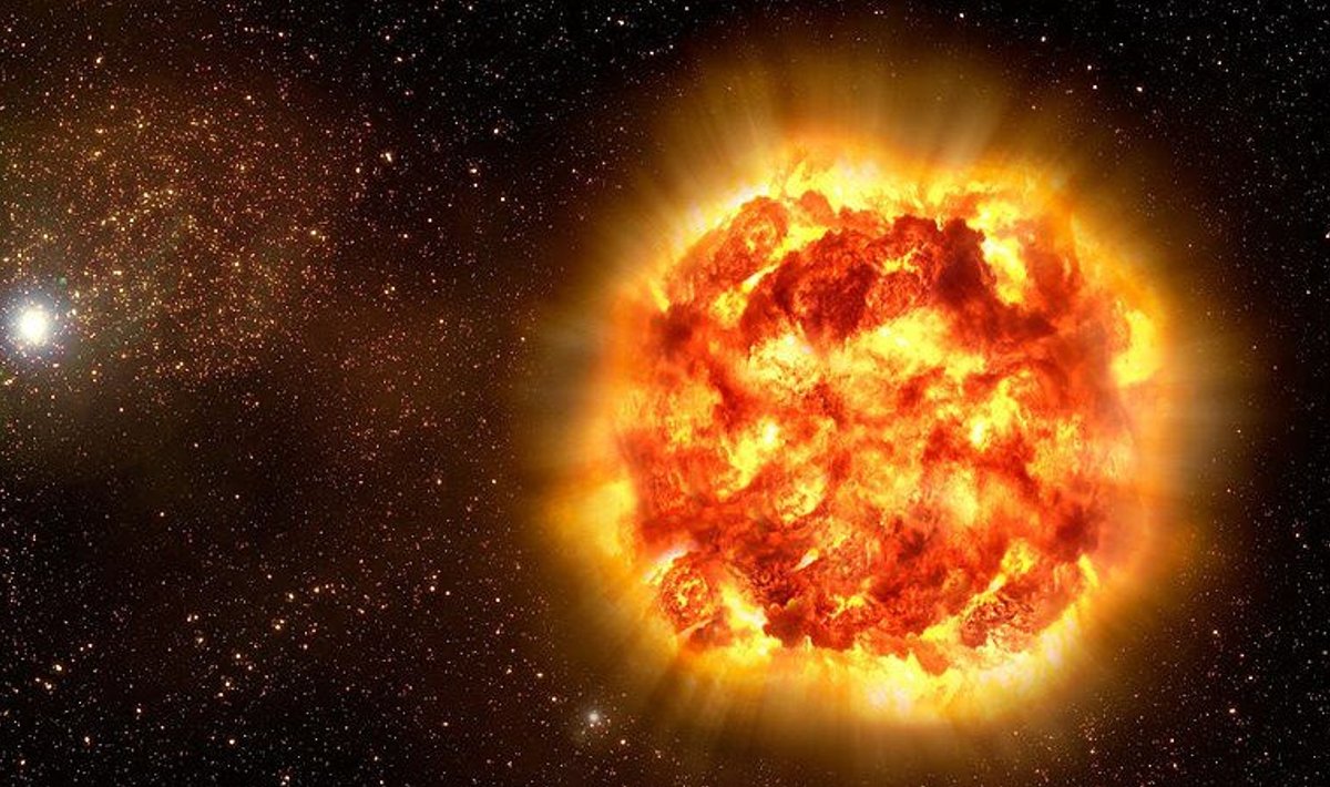 Ia-tüüpi supernoova kunstniku nägemuses. (Foto: ESA)