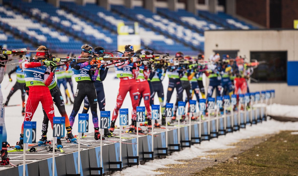 Laskesuusatamine Tehvandi spordikeskuses.