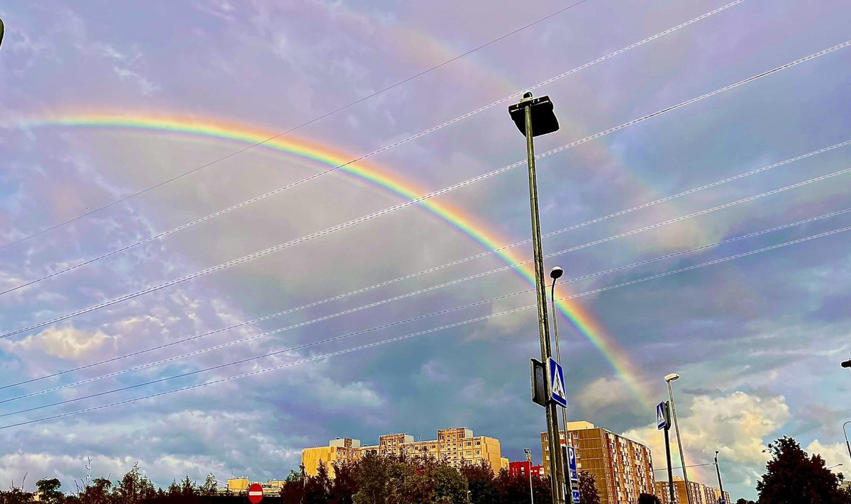 Двойная радуга в Ласнамяэ