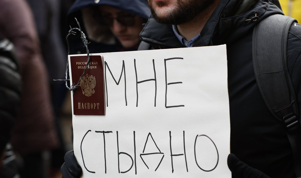 Venelane protesteerib sõja vastu