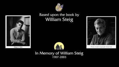Кадр из мультфильма «Шрэк-2», а также снимки Стейга в молодости и старости