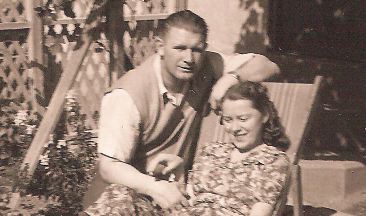 August  ja Tamara  Maalstein  1950ndate  aastate  algul Tšiilis.