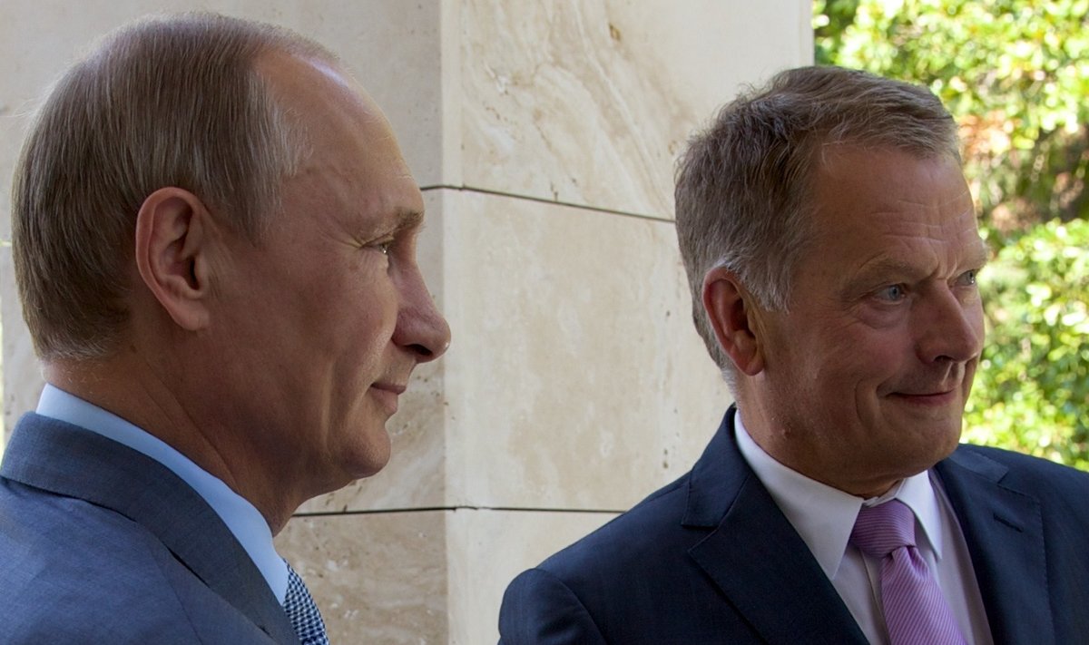 Vladimir Putin ja Sauli Niinistö täna Sotšis