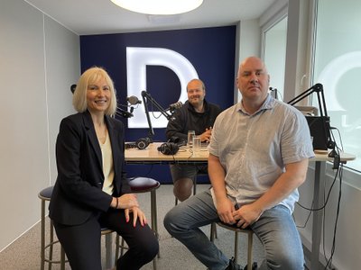 If Kindlustuse ettevõtete varakindlustuse tootejuhi Risto Sondla, saatejuht Martin Hanson ja KredEx Krediidikindlustuse kindlustamise turustamise eest vastutav juhatuse liige Katrin Savi.