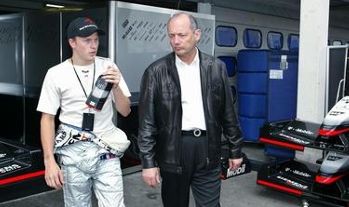 Kimi Räikkönen ja Ron Dennis