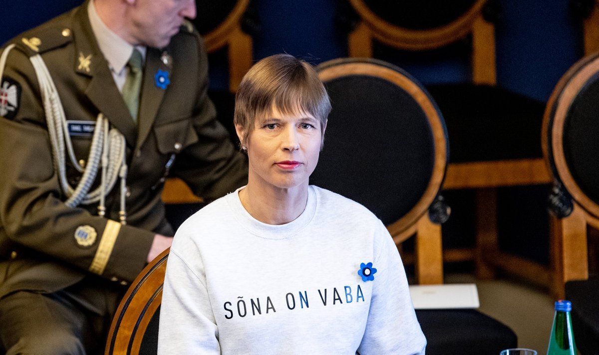 President Kersti Kaljulaid päeval, mil valitsus ametivande andis.