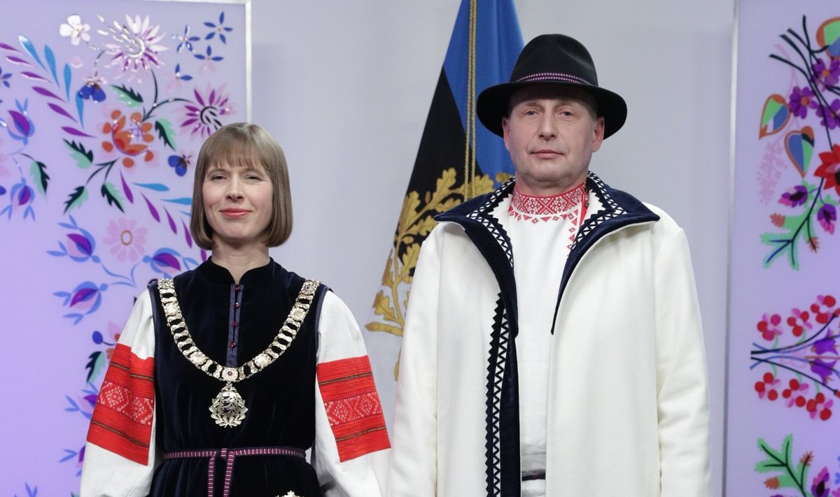 Vabariigi President Kersti Kaljulaid ja härra Georgi-Rene Maksimovski