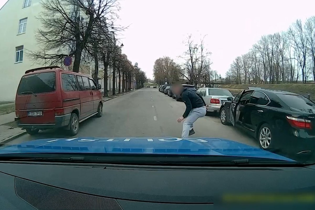 ВИДЕО | Погоня! Дорожная полиция Нарвы сыграла в „кошки-мышки“ с водителем  „Лексуса“