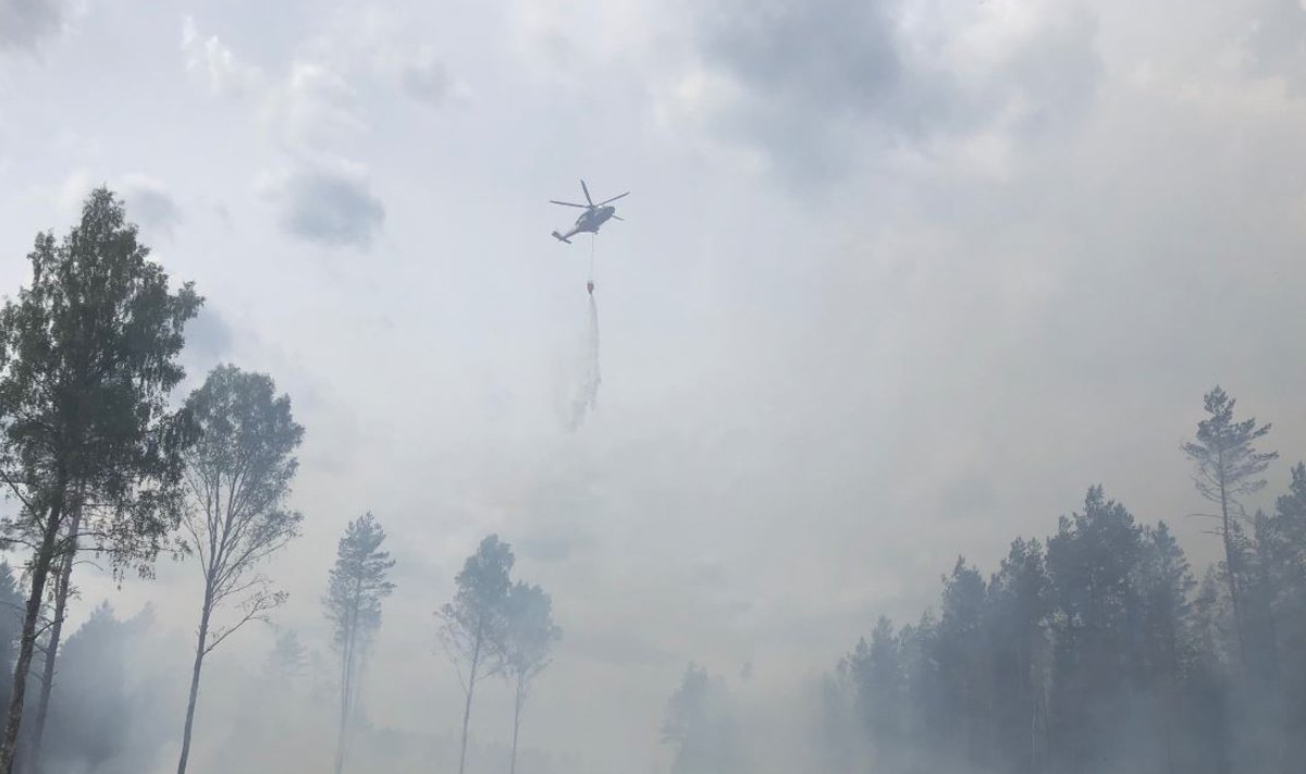 KAKS LENNUMASINAT: Eestis on vaid kaks lennumasinat, mida saab tulekahjude kustutamiseks kasutada. Kui on rohkem vaja, saabub 24 tunniga abi naaberriikidest.