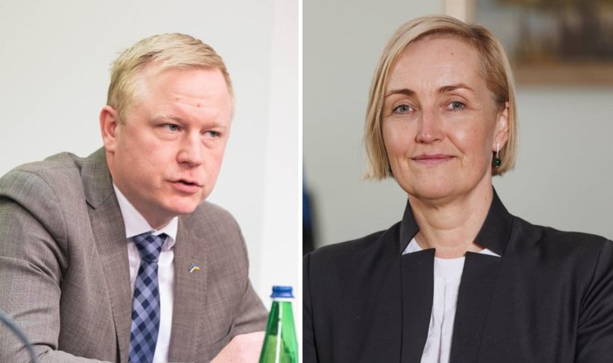 Rahandusminister Mart Võrklaev ja haridusminister Kristina Kallas.