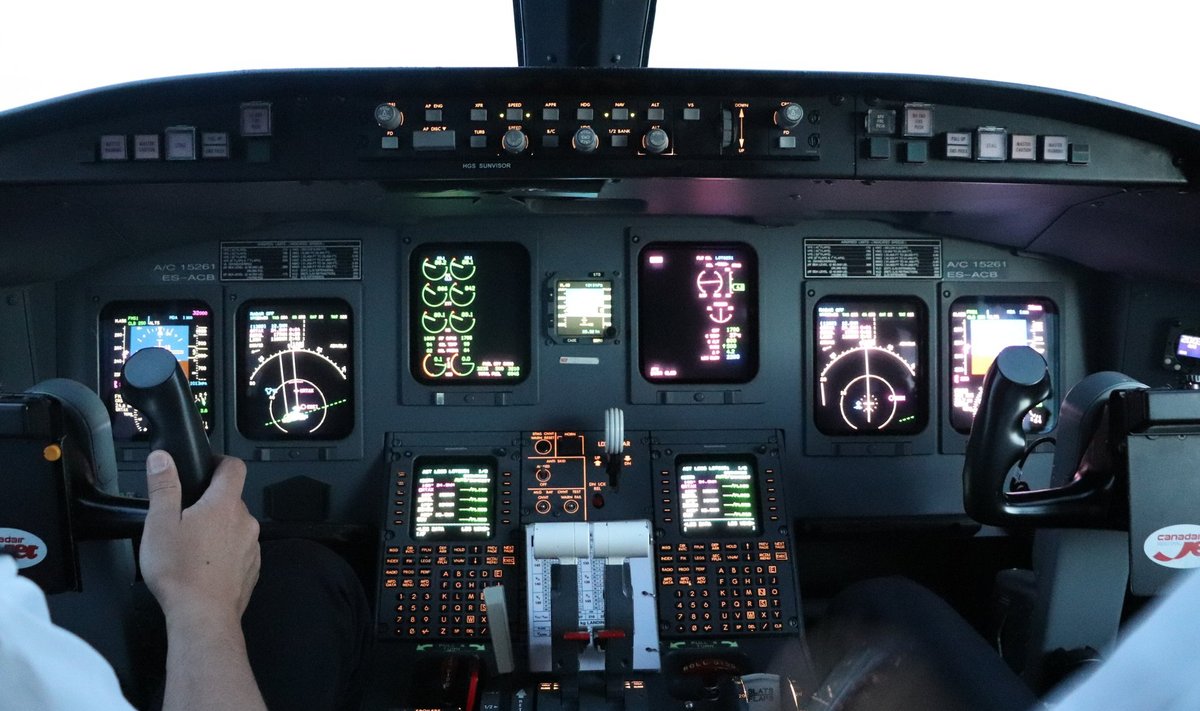 Nordica lennuki cockpit