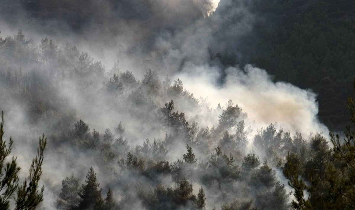 Kreeka pealinna Ateenat nädalavahetusel piiranud metsapõlengute suits vallutas linna tänavad, kuid nüüdseks on hakanud taanduma.
