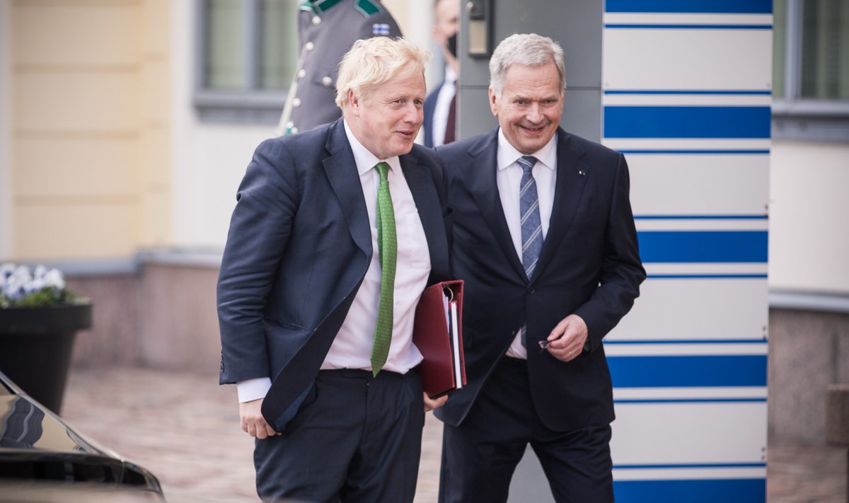 Briti peaminister Boris Johnson (vasakul) külastas täna nii Stockholmi kui Helsingit.